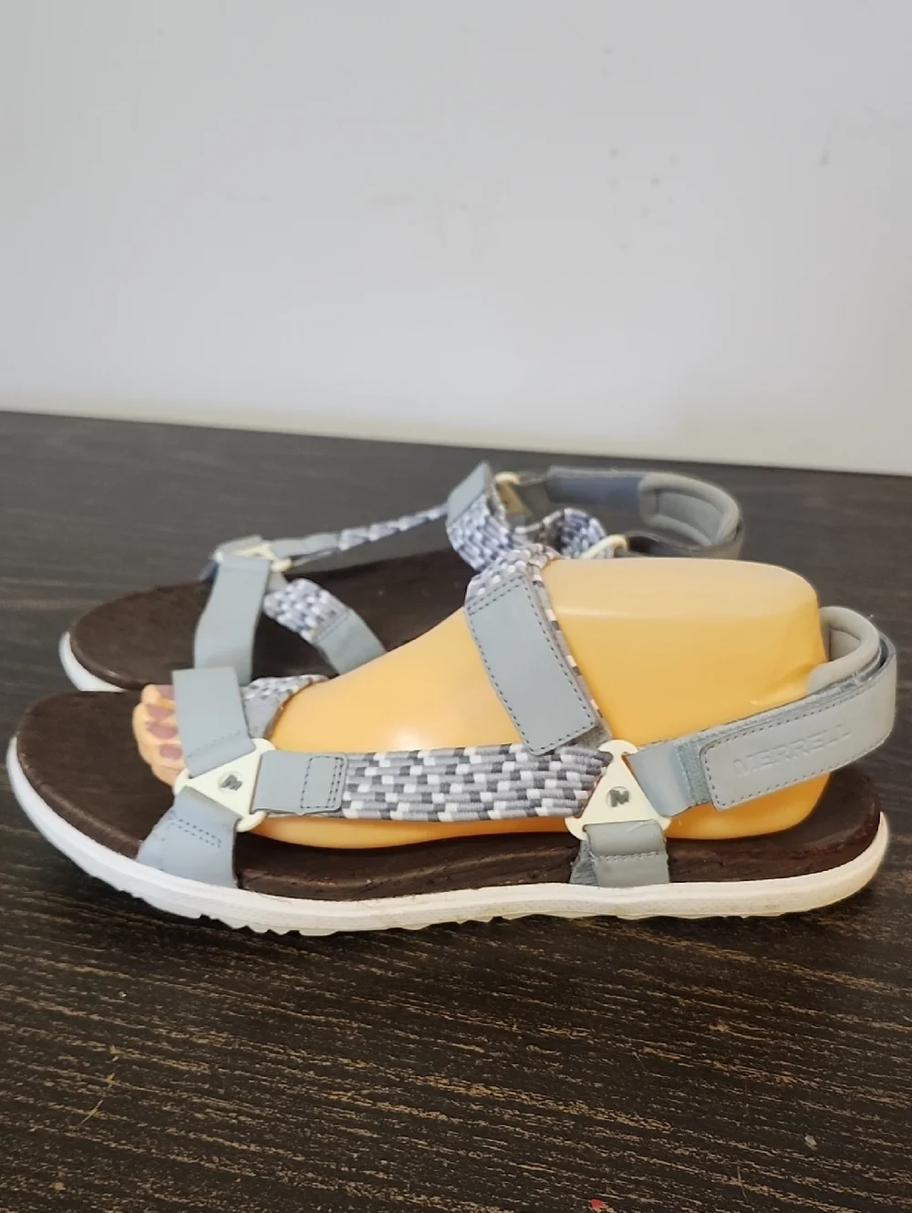 Merrell Around Town Sunvue Woven Sandals Size 11 Gray